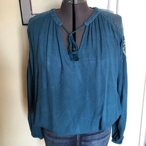 Shyanne peasant long sleeve blouse XL